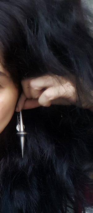 Very Long Ethnic Spike Earrings from India