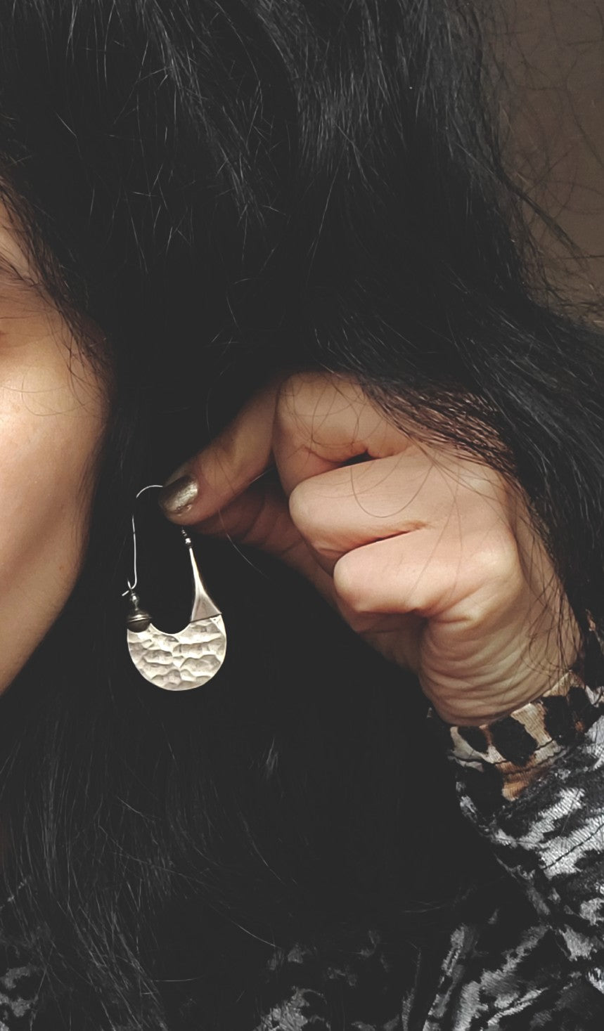 Ethnic Long Hoop Earrings - LARGE