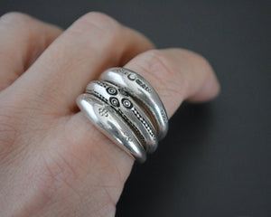 Tuareg Silver Ring - Size 7.25 - 8