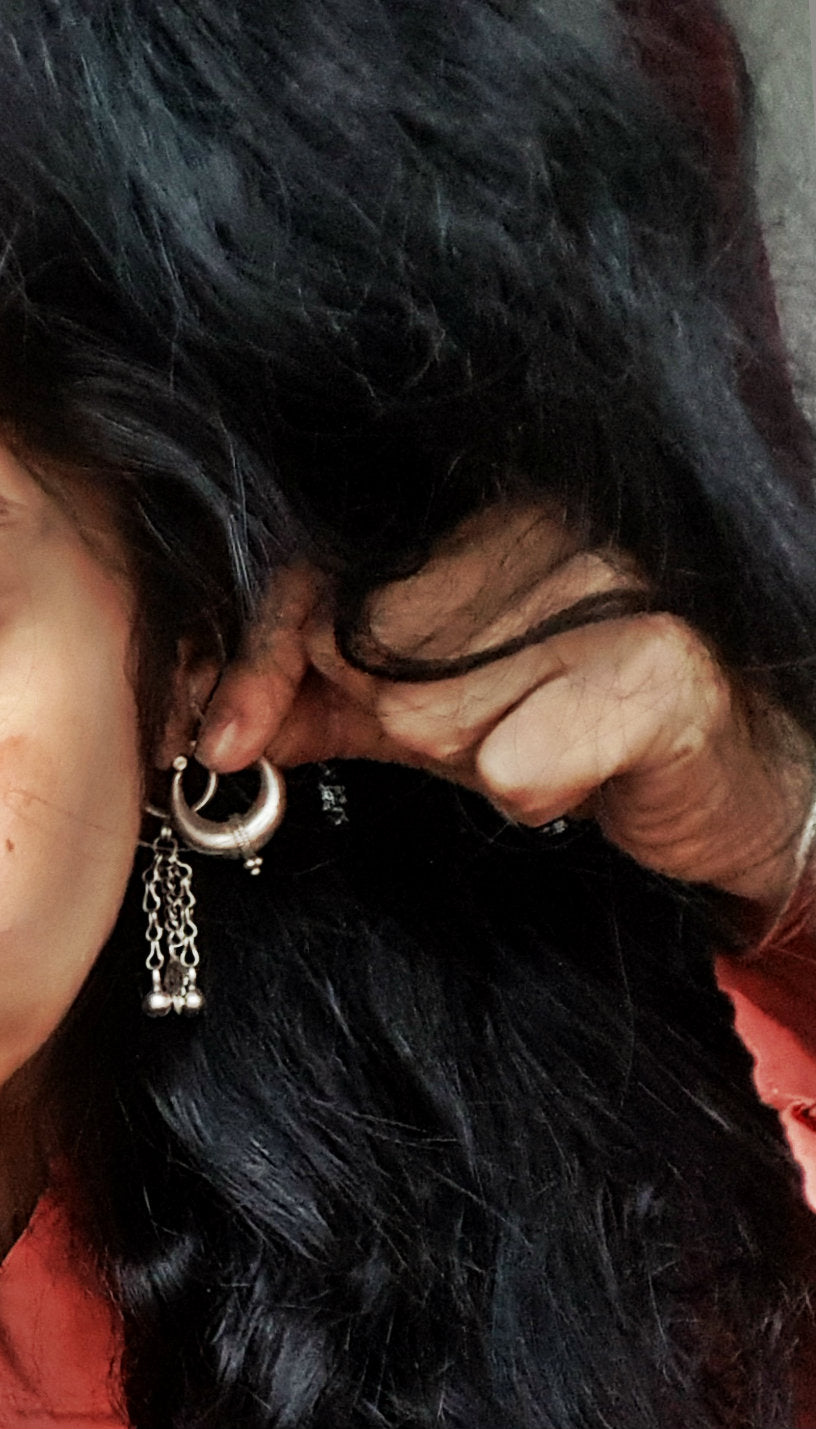 Ethnic Hoop Earrings - SMALL