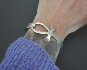 Reserved for B. - Egyptian Ankh Silver Bracelet