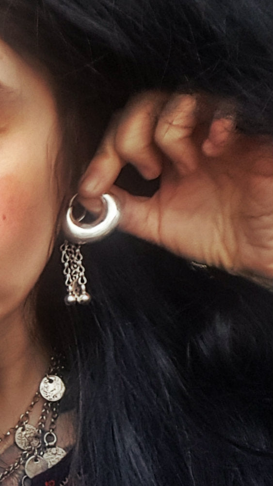 Ethnic Hoop Earrings - MEDIUM