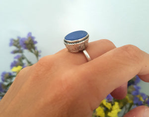 Afghani Lapis Lazuli Ring - Size 7.5
