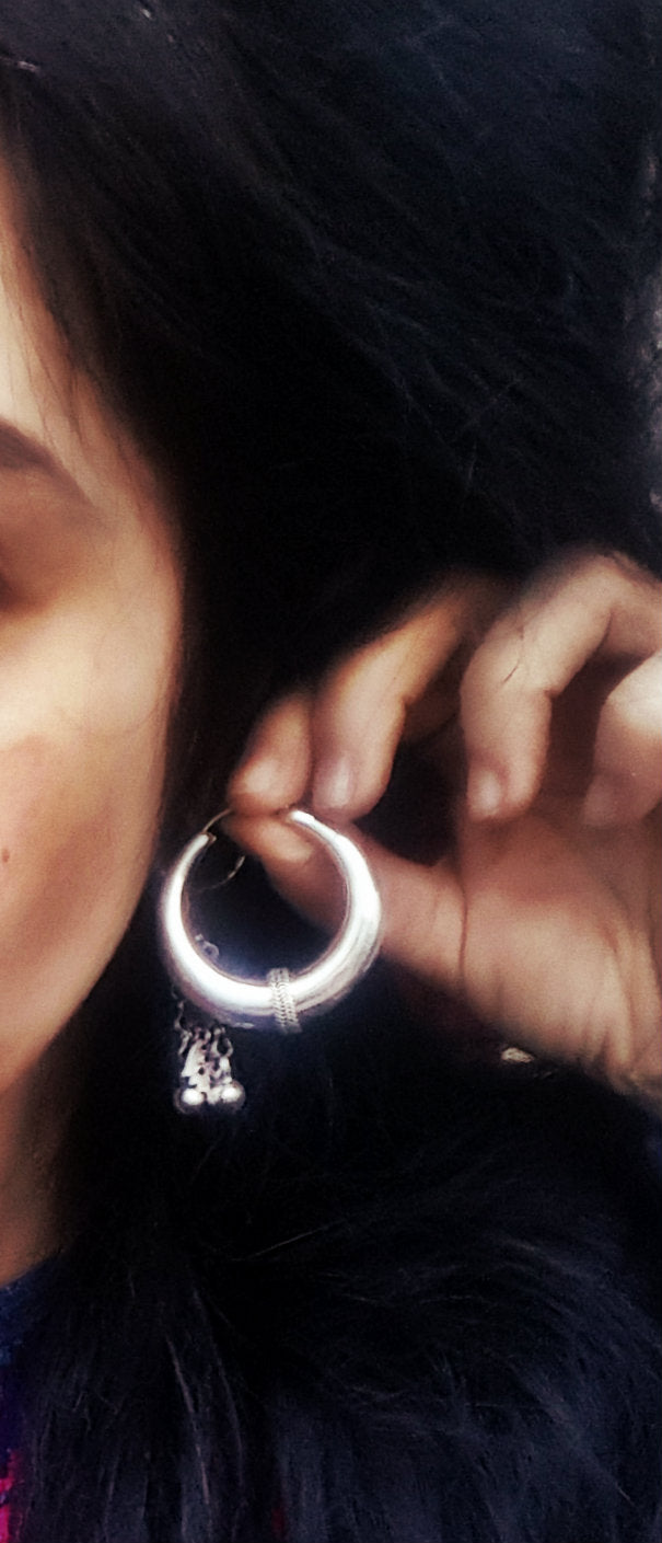 Bold Ethnic Hoop Earrings - MEDIUM/LARGE