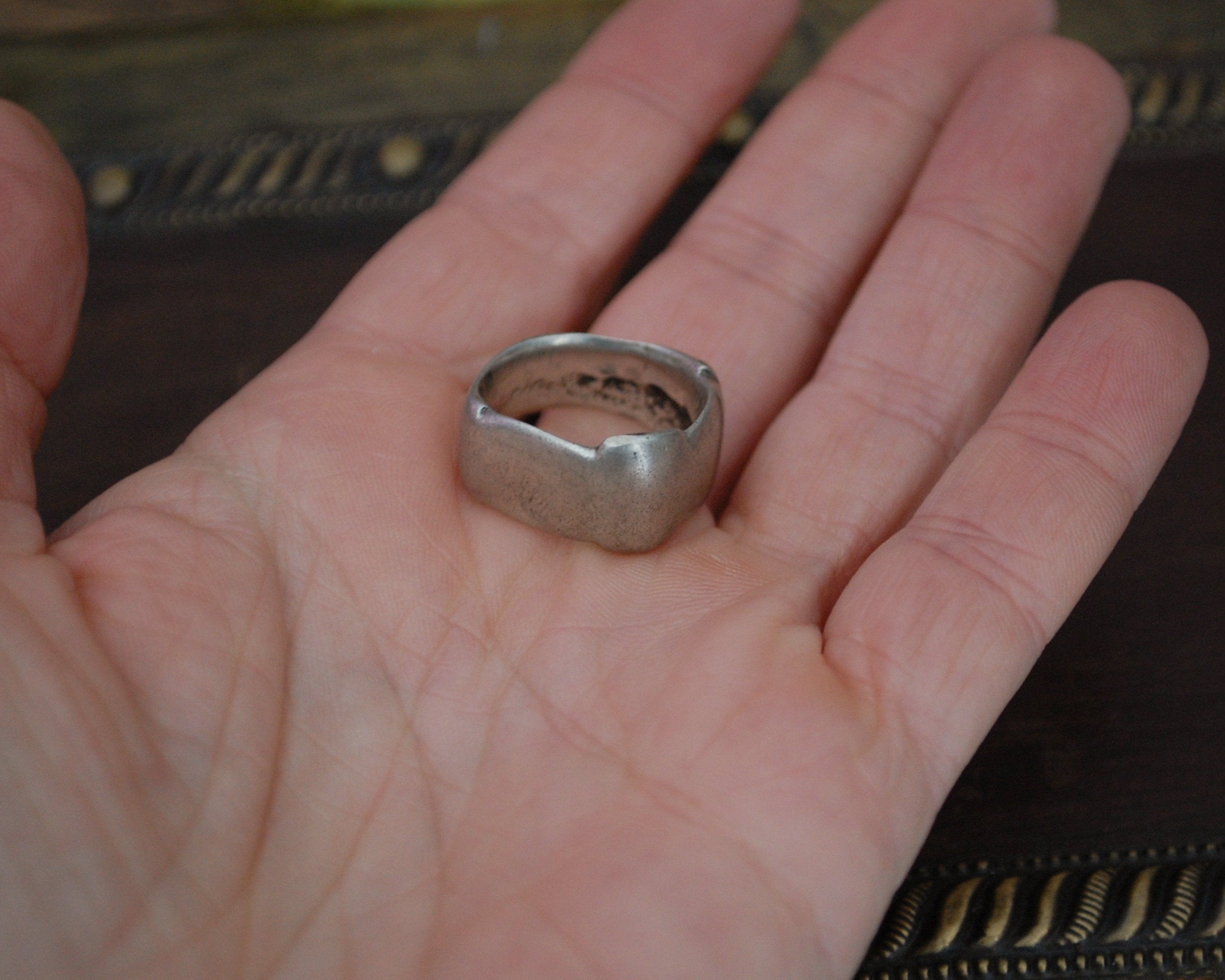 Substantial Old Berber Ring from Morocco - Size 6