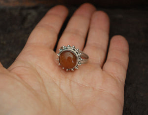 Ethnic Carnelian Ring - Size 9