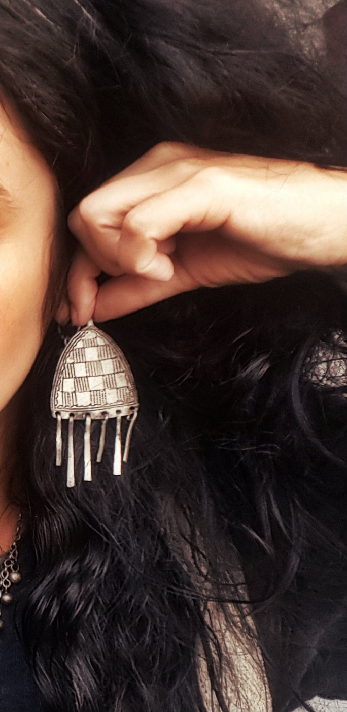 Bold Tuareg Earrings with Tassels