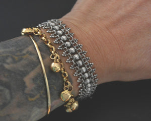 Ethnic Link Bracelet with Pin