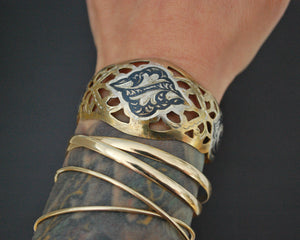 Vintage Russian Niello Gilded Openwork Bracelet