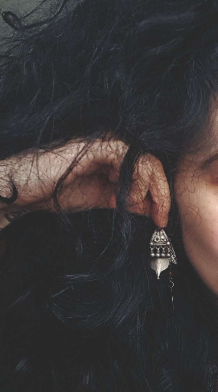 Rajasthani Silver Earrings
