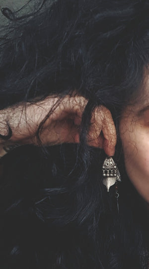 Rajasthani Silver Earrings
