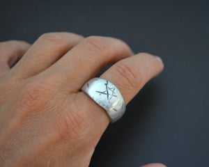 Antique Ethiopian Silver Ring - Size 9