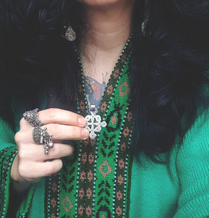Antique Ethiopian Coptic Cross Pendant
