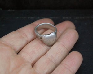Indian Tribal Heart Ring - Size 6 /6.5