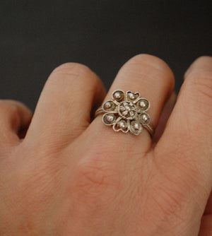 Old Croatian Filigree Ring - Size 7