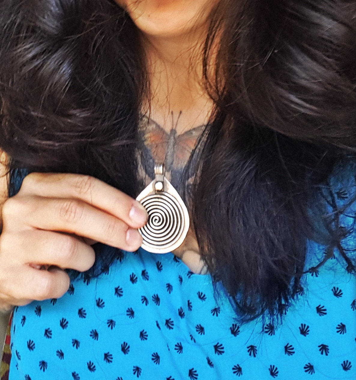 Berber Spiral Pendant from Morocco