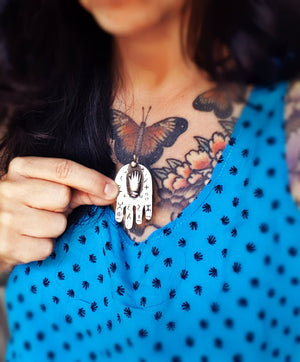 Old Berber Hamsa Pendant