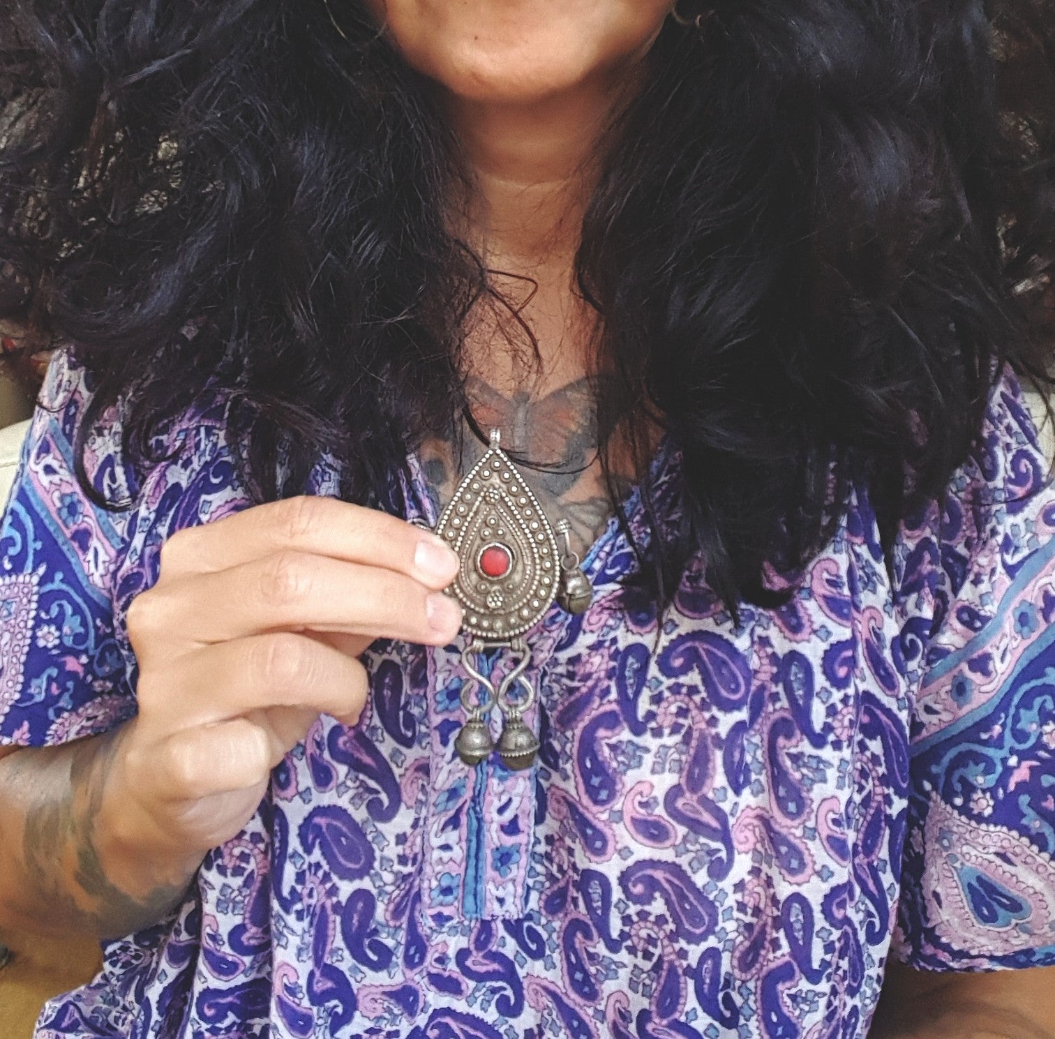 Yemeni Openable Box Pendant with Bells