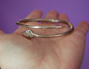 Fulani Snake Brass Bracelet
