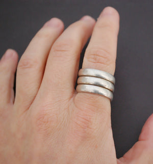 Ethnic Coil Ring from India - Size 7.5