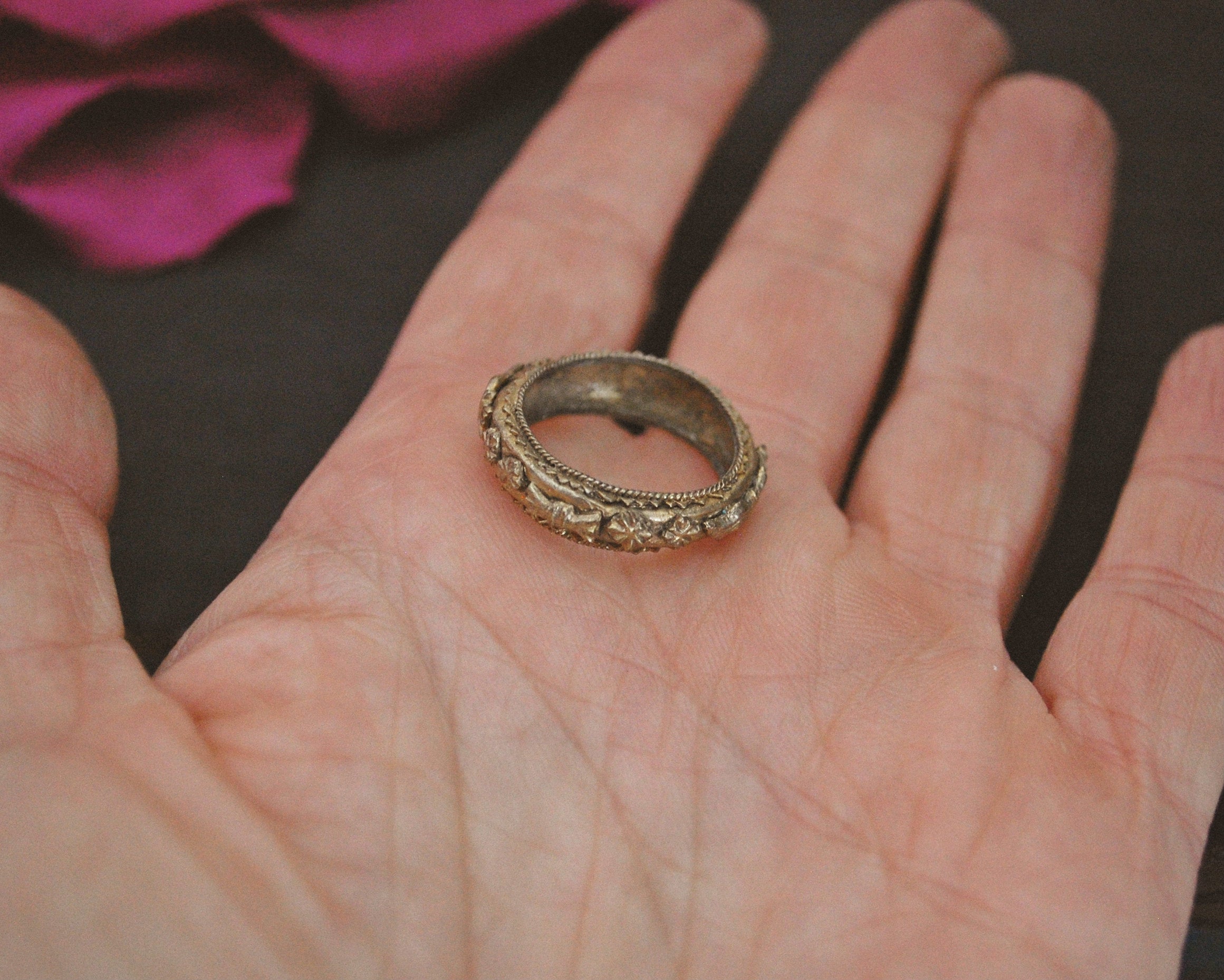 Indonesian Gilded Band Ring - Size 5.5