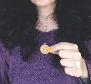 Ganesha Gilded Silver Pendant