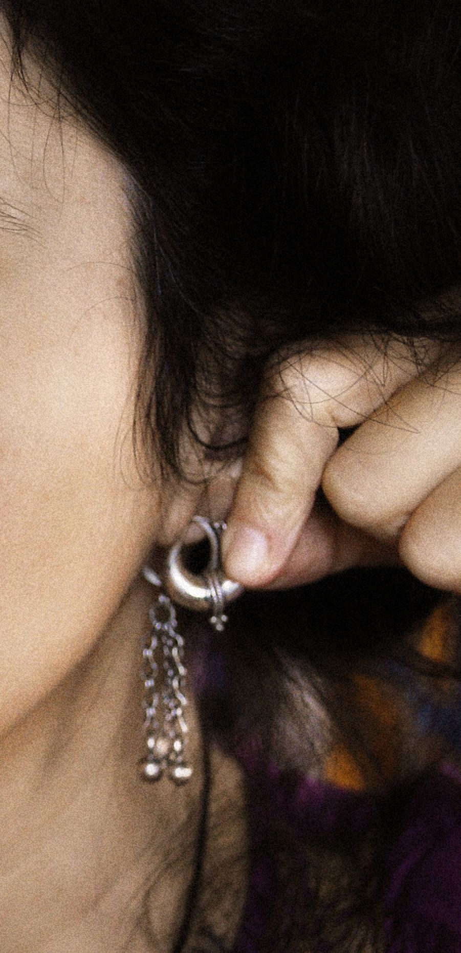 Ethnic Hoop Earrings - SMALL