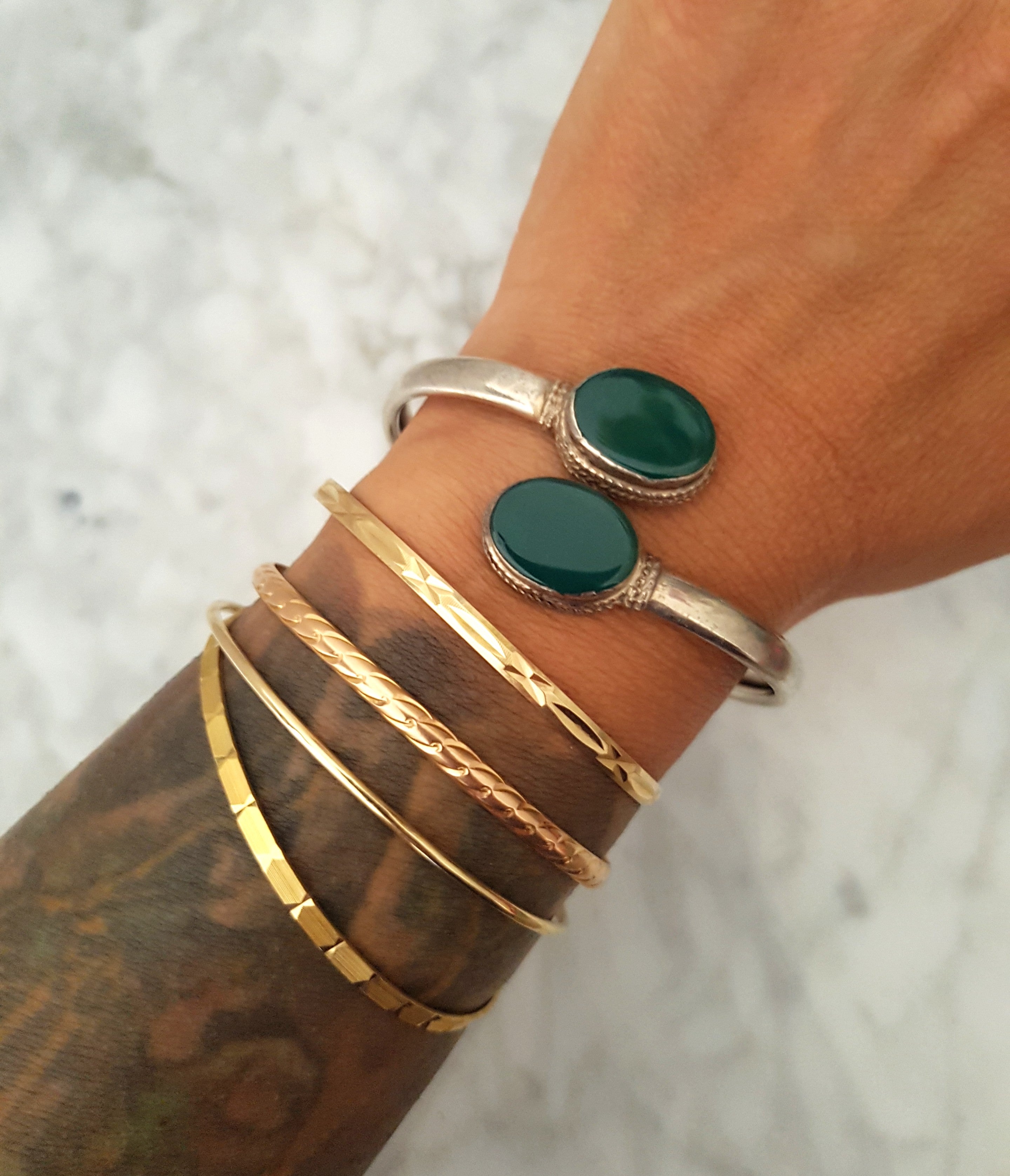 Vintage Aventurine Bracelet from India