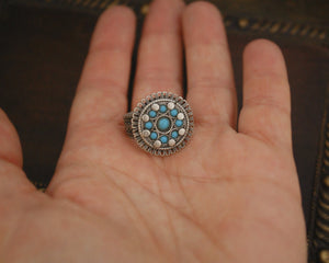 Afghani Turquoise Ring - Size 6.75