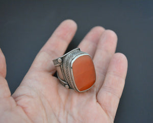 Turkmen Carnelian Ring - Size 9