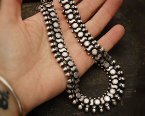 Indian Silver Choker Necklace
