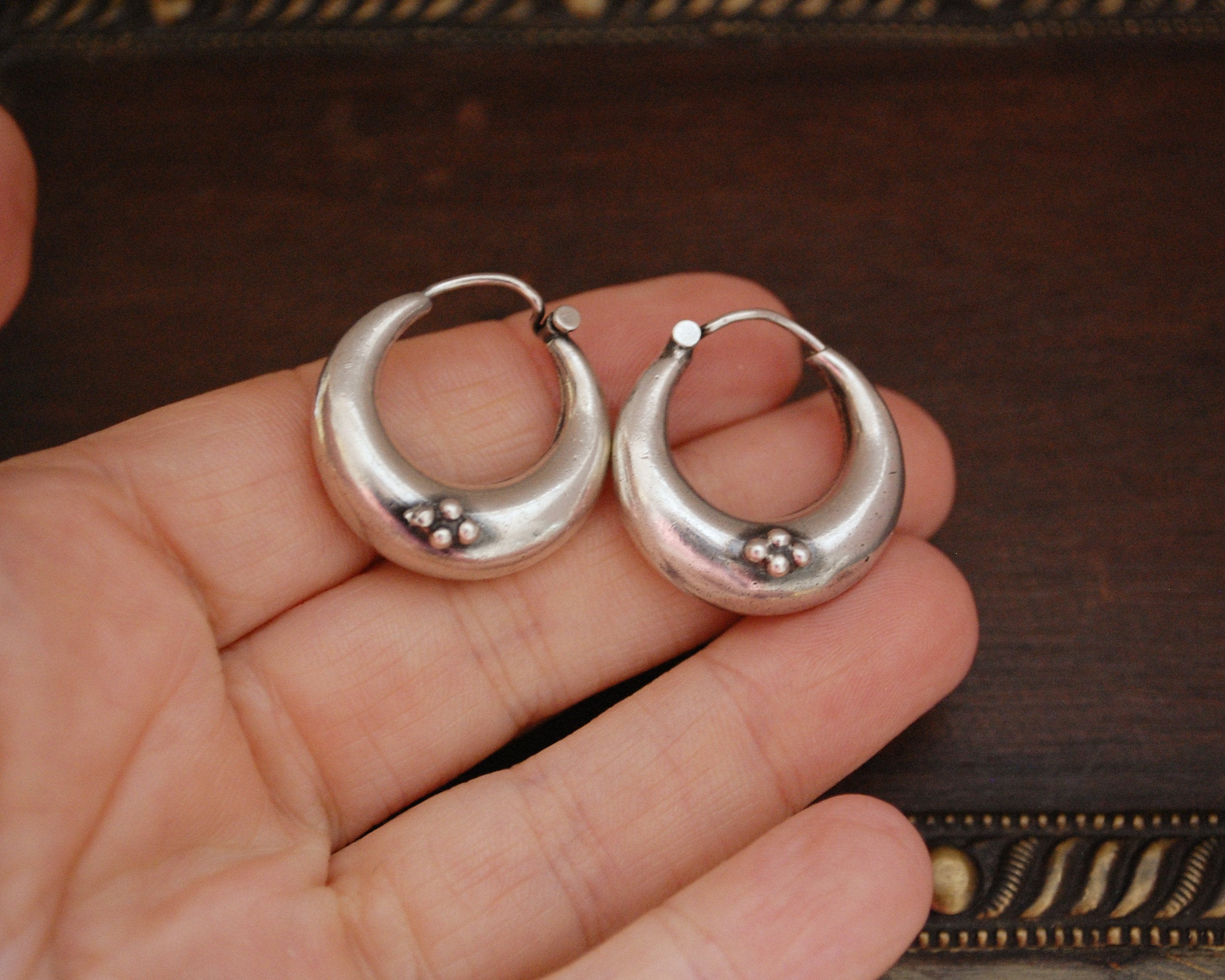 Ethnic Hoop Earrings from India