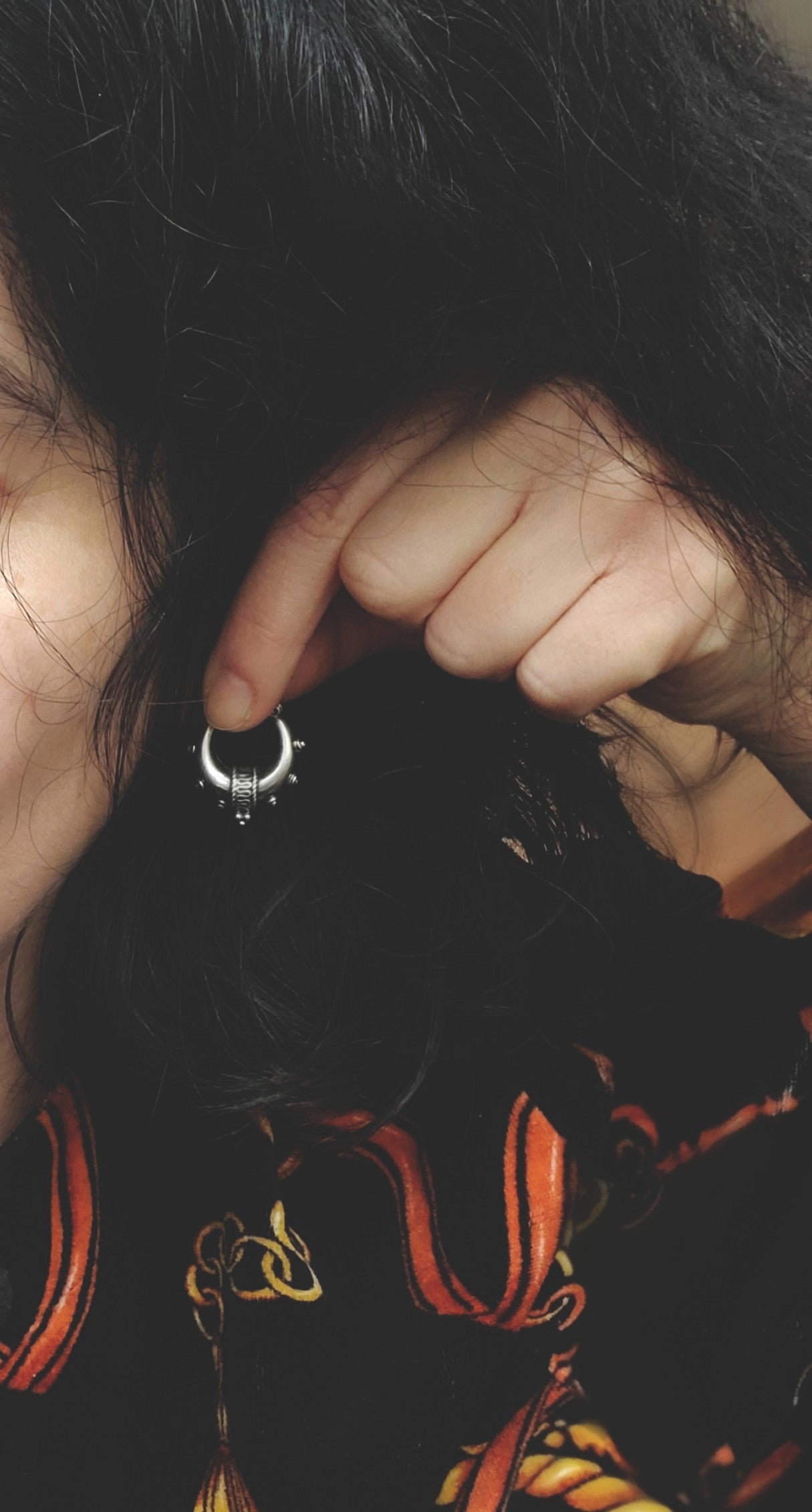 Ethnic Spike Hoop Earrings - SMALL TO LARGE