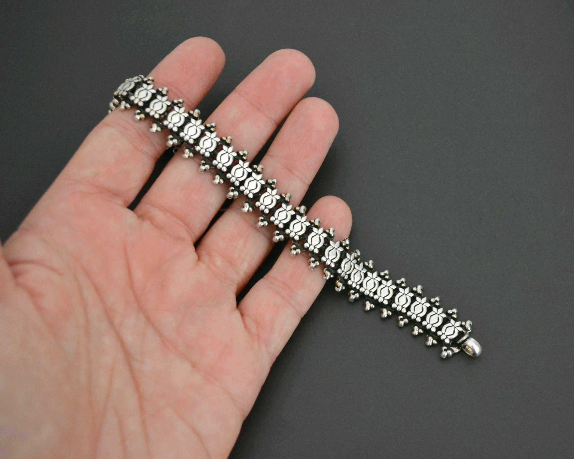 Rajasthani Sterling Silver Link Bracelet