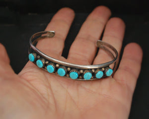 Native American Zuni Turquoise Cuff Bracelet