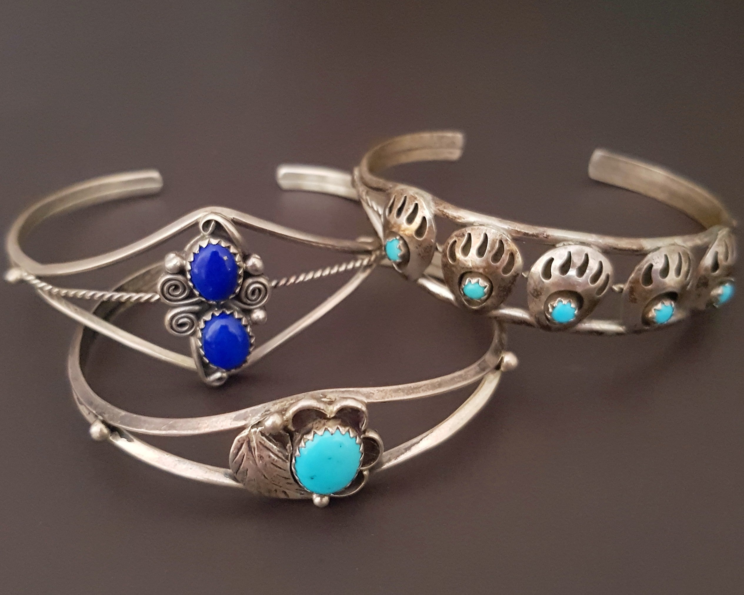 Set of 3 Navajo Cuff Bracelets - XXS