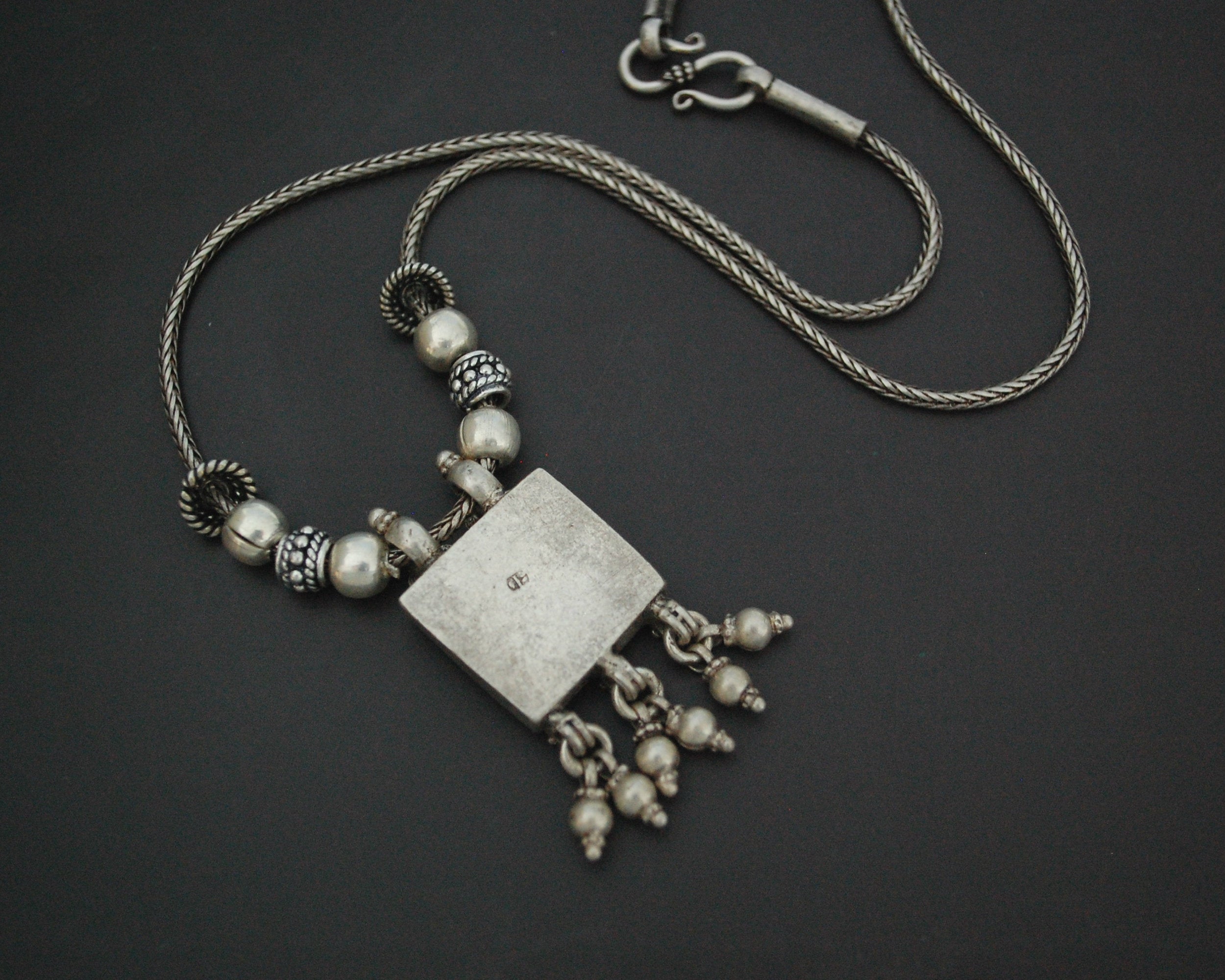 Rajasthani Silver Lotus Necklace