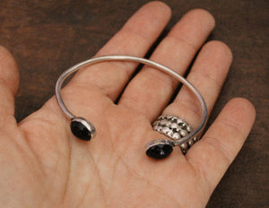 Vintage Onyx Cuff Bracelet