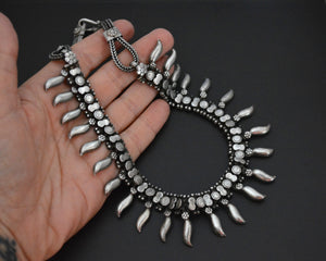 Indian Silver Choker Necklace