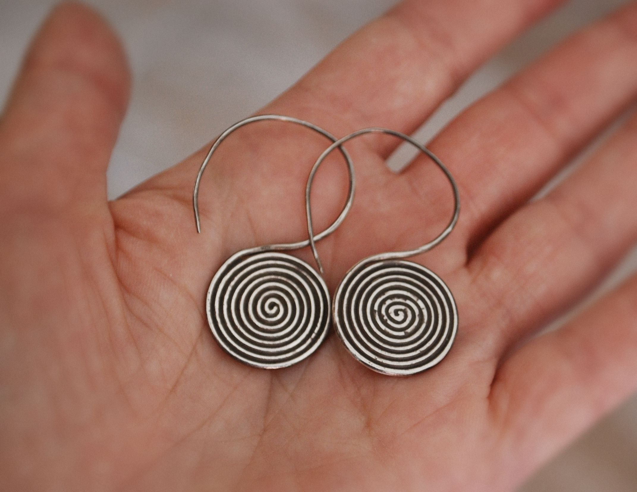 Karen Silver Hill Tribe Earrings