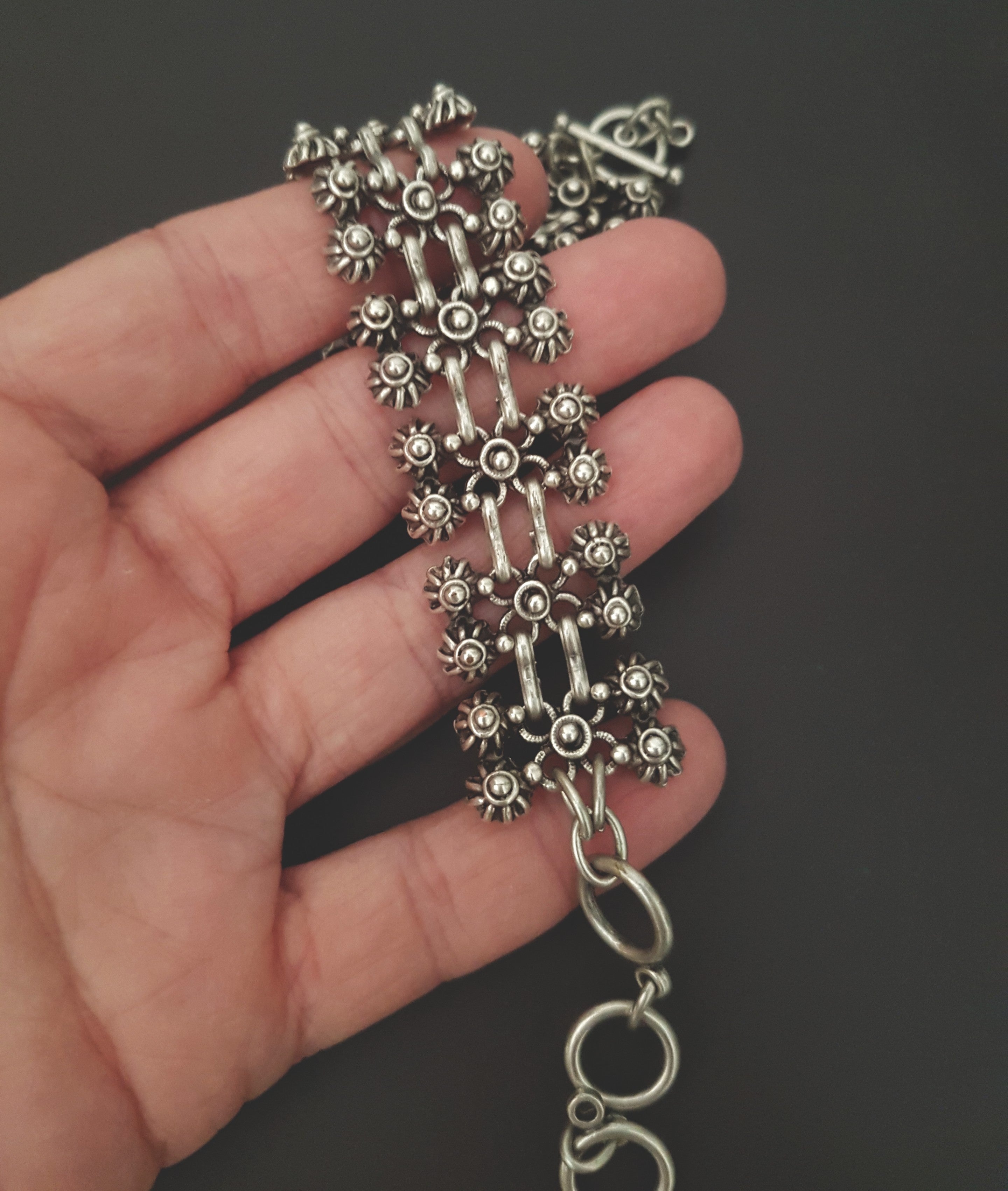 Rajasthani Silver Link Bracelet