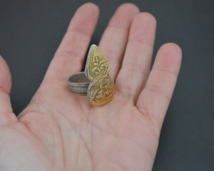 Antique Omani Gilded Silver Ring - Size 10