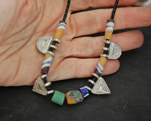 Ethiopian Telsum Necklace with Old Glass Beads
