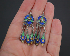 Cute Berber Enamel Earrings