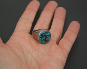 Reserved for I. - Afghani Animal Intaglio Ring - Size 7