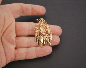 Ethnic Gilded Earrings from India