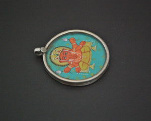 Indian Ganesha Painting Pendant Amulet