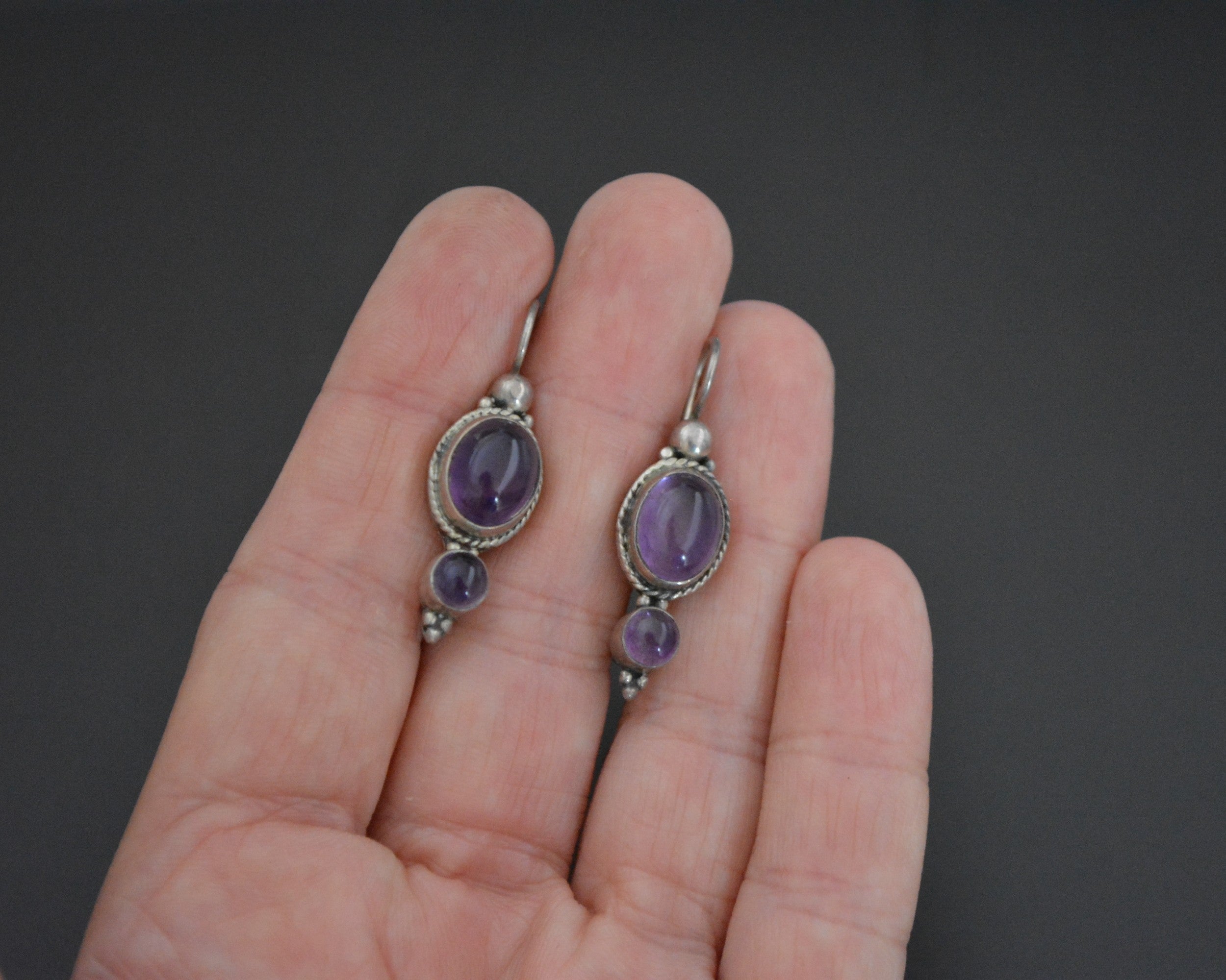 Amethyst Earrings from India