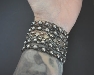 Ottoman Silver Chain Bracelet with Pin