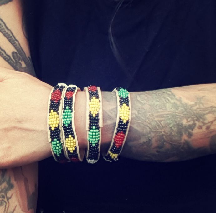 African Beaded Yoruba Bracelet - Small